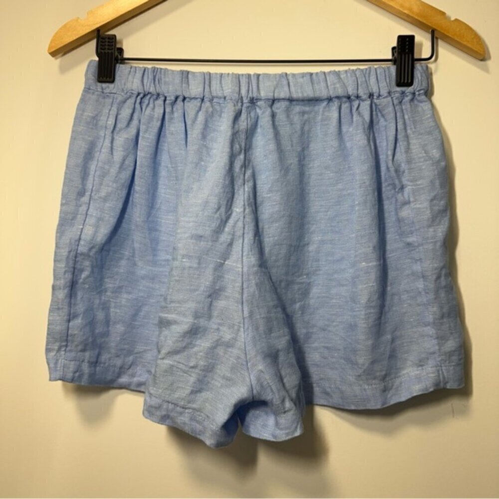 MONOPRIX PREMIUM CELESTE LINEN SHORT SIZE S - Picture 4 of 9
